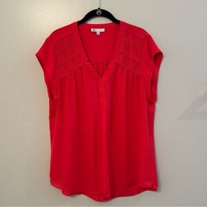 DR2 | Women’s Short Sleeve Blouse Top | Size XL | Red